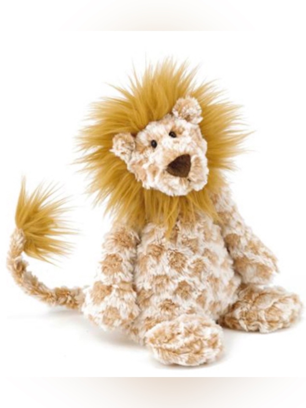 Retired Jellycat Chequer Lion Plush Stuffed Animal Soft Toy Lovey